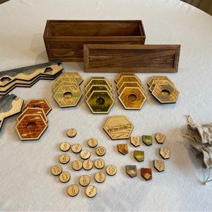 Gorgeous Wood Catan board and pieces